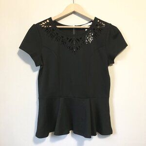 NWT Victorian Gothic Sleeveless Peplum Cap Sleeve Top